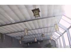 珩杰阳光房双轨式电动遮阳帘图1