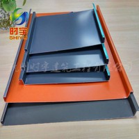 度假村会所专用铝镁锰25-430矮立边金属屋面板0.8mm