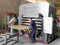 江西竹木板材压板机械 750T竹地板热压机图1