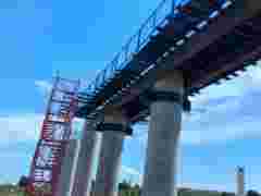 圆柱施工平台 长方形盖梁平台图1