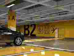 南京道路划线-地下车库墙面色彩分区-地下车库柱面颜色分区图1