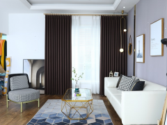 杭州纯物理遮光定制窗帘办公窗帘批发窗帘布艺加盟图1