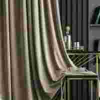 全国流行素色绒布窗帘效果奶茶色天鹅绒窗帘品质优良