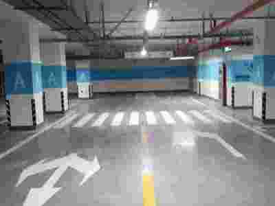 南京达尊道路划线公司njdz-2022地下车库停车场划线图3