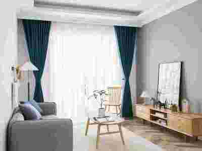 日式全遮光高温定型定制窗帘办公室窗帘定制安装图2