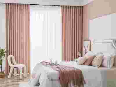 日式全遮光高温定型定制窗帘办公室窗帘定制安装图2