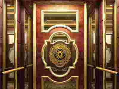 高档电梯装饰 张家口电梯轿厢装潢装饰 电梯二次装修图1