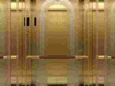 酒店高档电梯装修 太原豪华电梯装饰 山西电梯装饰装潢图1