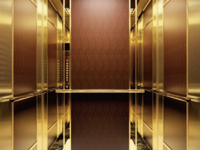 山西电梯内饰定制 大同电梯轿厢翻新装修设计 山西电梯装饰装潢图1