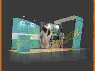 出国快幕秀展架,组装式便携展架图2