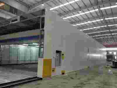 侧排风整体移动喷漆房结构组成图2