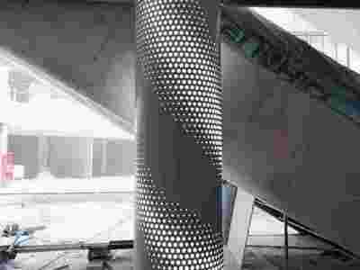 异型冲孔室内立柱铝板 密拼造型铝单板包柱子装修图3