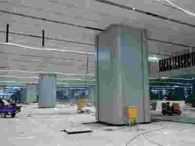 冲孔镂空氟碳铝板包柱子 包柱铝单板造型效果图图3