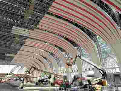 冲孔镂空氟碳铝板包柱子 包柱铝单板造型效果图图4