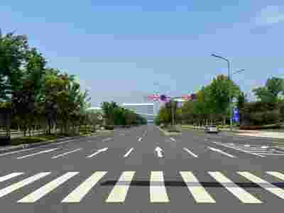 南京达尊道路划线 道路划线 南京道路划线 南京停车场划线图1