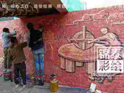 昆明手绘墙绘墙画设计制作昆明墙画公司昆明墙体彩绘家装彩绘图3