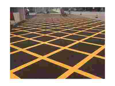 南京消防登高地面划线 消防登高平台划线,南京黄色禁止停车标线图2