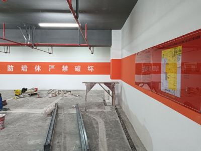 南京人防车位划线-人防配建区墙体涂刷-南京道路划线图3