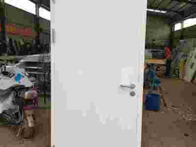 白色现货防火门,单开子母双开,安徽钢质防火门厂图1