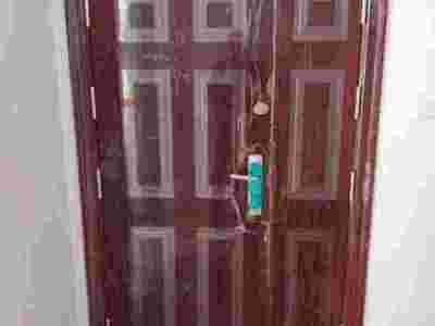 红色防火防盗门,带飞边下槛防盗锁,安徽防火防盗门厂图3