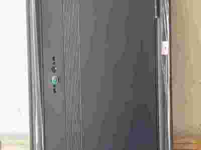 合肥黑色防火门,带槛包边防盗锁,合肥防火防盗门厂图3