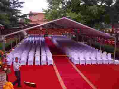 常州篷房厂家  生产租赁户外大型展览篷房 篮球场馆篷房图1