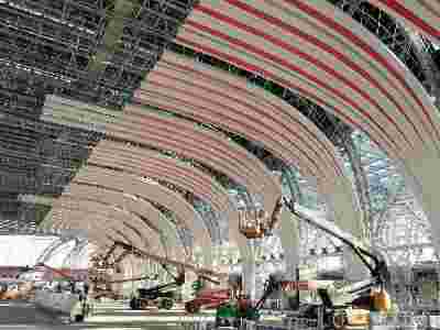 冲孔镂空氟碳铝板包柱子 包柱铝单板造型效果图3