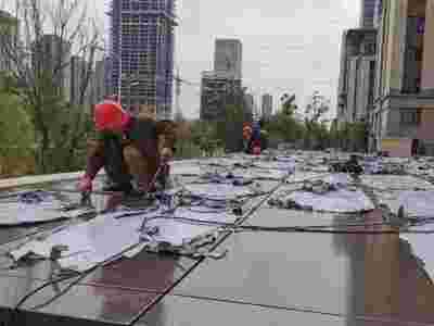 幕墙外墙铝单板安装工程承包 铝板包工包料安装施工图1