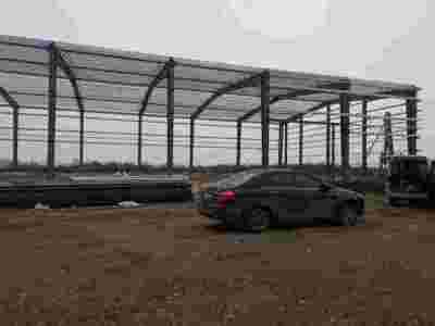 提供膜结构钢架，车棚钢架；看台钢架；景观钢架；污水池加盖钢架图1