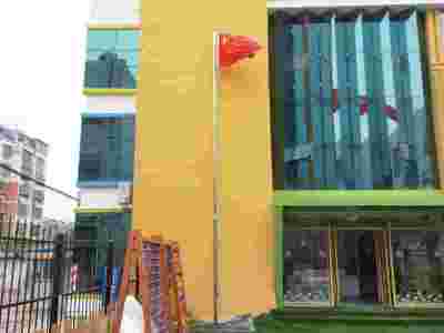 泰安亿佳学校不锈钢旗杆保护装置和作用图1