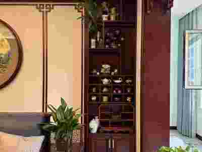 长沙整屋实木家具工厂电话、实木书柜、间厅柜定制工期很短图1