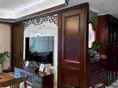 长沙实木家具定制质量保证、实木玄关柜、门套定做量大从优图1