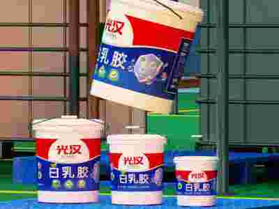 临沂光汉白乳胶厂家生产临沂白乳胶木工胶压板胶木皮胶拼板胶图1