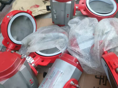 BRAY博雷蝶阀 S20气动对夹式蝶阀 BRAY衬氟蝶阀图1