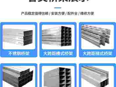 梯形不锈钢线槽大跨距桥架 钢制梯式支架图5