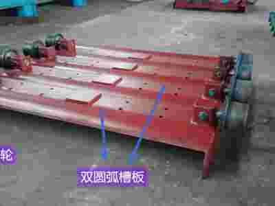 板式喂料机双圆弧槽板图2